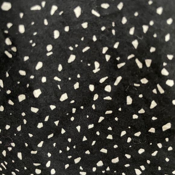 H&M womens size S long sleeve button down black & white shirt - Picture 3 of 5